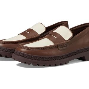 Coach Brown and Cream Men's Loafers